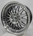 OS Wheels - W001 Flow Formed Hyper Black Machined Lip 19x8.5