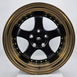 MST Wheels - MT07 Matte Black Bronze Machined Lip 17x9