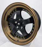 MST Wheels - MT07 Matte Black Bronze Machined Lip 17x9