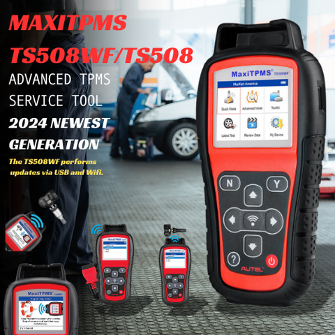 AutelMaxiTPMS TS508WF Programming/Relearn/Activation/Reseat/Diagnostic Tool 2024