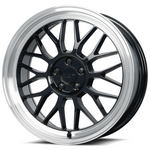 Katana Wheels - KR06 Gloss Black Machined Lip 18x8