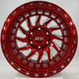 ATW Wheels - CULEBRA Candy Red Milled 17x9
