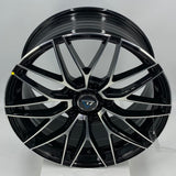 VLF WHEELS - VLF15 FlowForm Gloss Black Machined Face 18x8