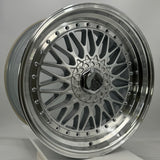 OS Wheels - 1351 Flow Formed Hyper Black Machined Lip 19x9.5