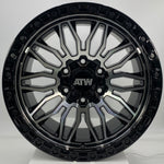 ATW Wheels - NILE Gloss Black Machined Face 17x9
