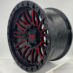 ATW Wheels - NILE Gloss Black Red Milled 17x9