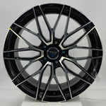 VLF WHEELS - VLF15 FlowForm Gloss Black Machined Face 18x8