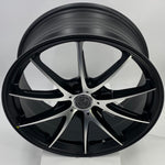 VLF Wheels - ULF20 Flowform Satin Black Machined 18x8