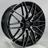 VLF WHEELS - VLF15 FlowForm Gloss Black Machined Face 18x8