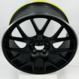 Starcarrun Wheels - 2502-1 Flow Formed Satin Black Machined Tip 18x8.5