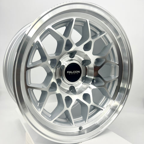 Falcon Wheels - TX3 Silver Machined Face 17x9