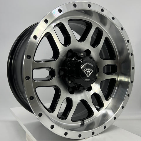 White Diamond Luxury Wheels - 3244 Gloss Black 15x8