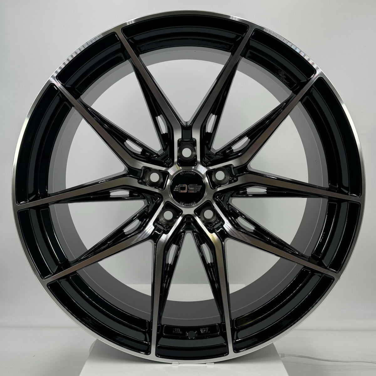 OS Wheels - Si04 Flow Formed Gloss Black Machined Face 19x8.5 – VID Wheels