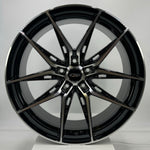 OS Wheels - Si04 Flow Formed Gloss Black Machined Face 19x8.5