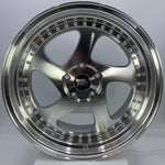 MST Wheels - MT15 Silver Machined Face 18x9.5