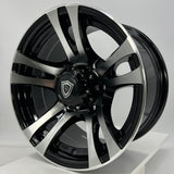 G-Line Luxury Wheels - G5010 Black Machined Face 15x8