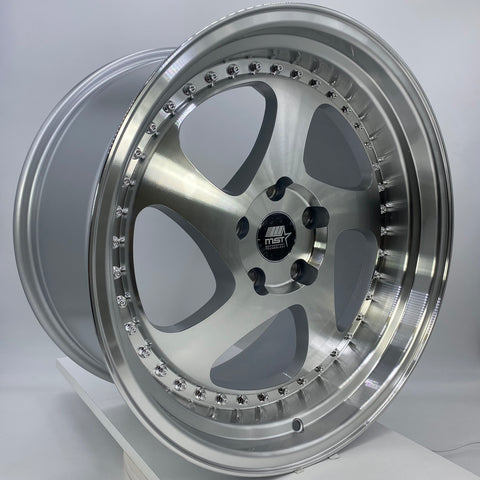 MST Wheels - MT15 Silver Machined Face 18x9.5