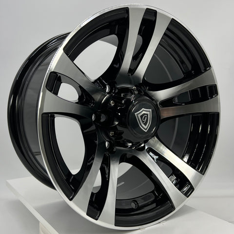G-Line Luxury Wheels - G5010 Black Machined Face 15x8