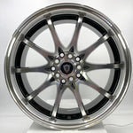 G-Line Luxury Wheels - G1018 17x7.5 Gloss Black Machined Face