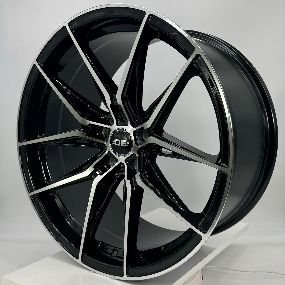 OS Wheels - Si04 Flow Formed Gloss Black Machined Face 19x8.5 – VID Wheels