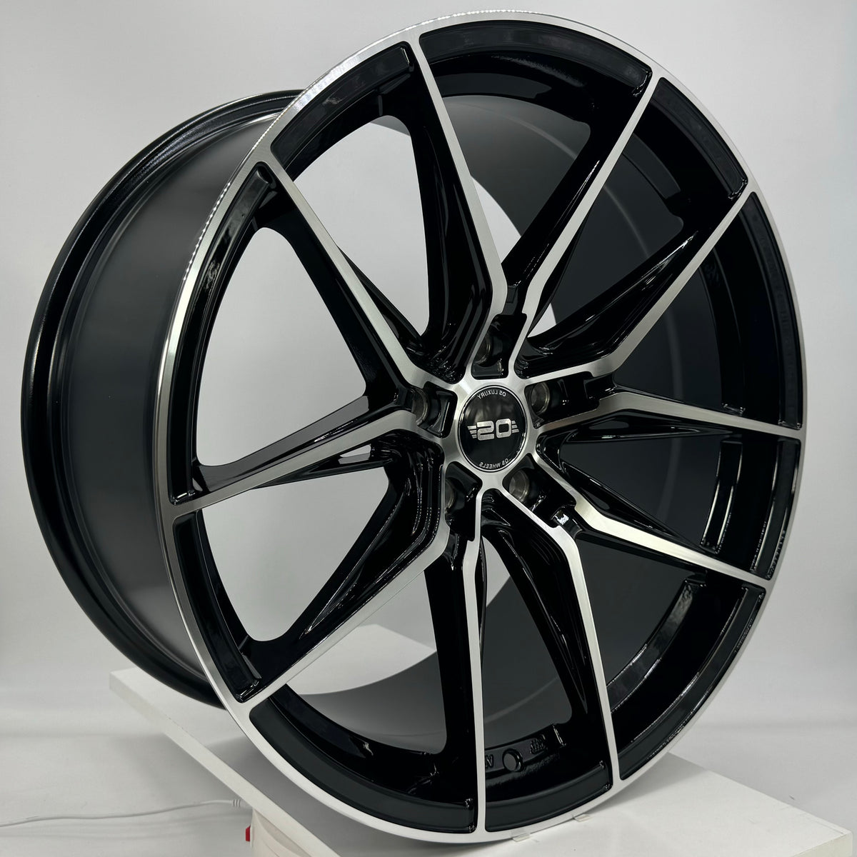 OS Wheels - Si04 Flow Formed Gloss Black Machined Face 19x8.5 – VID Wheels