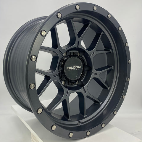 Falcon Wheels - TX Matte Gunmetal 17x9