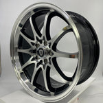 G-Line Luxury Wheels - G1018 17x7.5 Gloss Black Machined Face