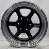 VLF WHEELS - VLFDF08 FlowForm Gloss Black Machined Lip 17x8.5
