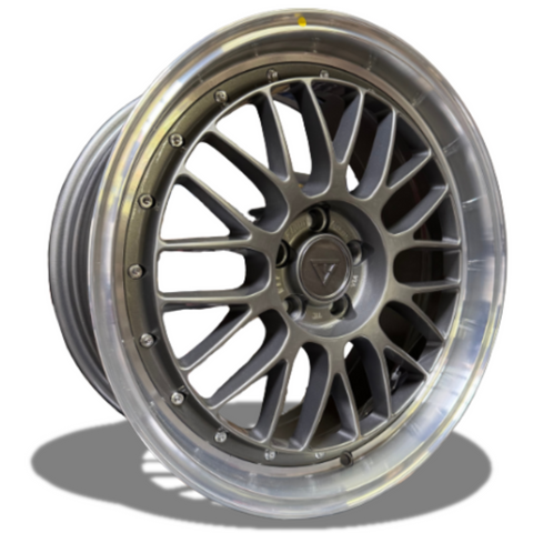 VLF Wheels - VLFP05 FlowForm Gunmetal Machined Lip 18x8.5