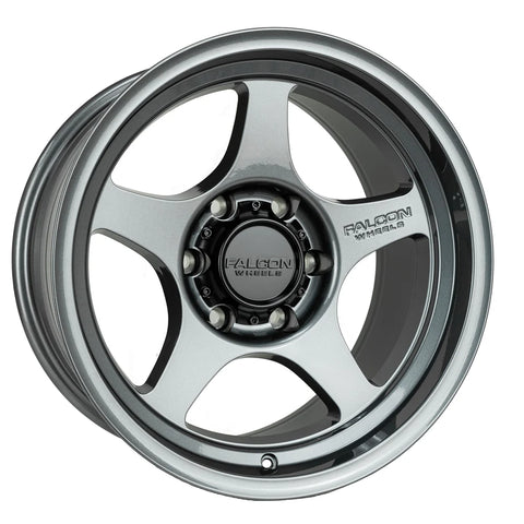 Falcon T2 - Gloss Gunmetal 17x9