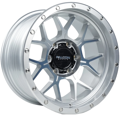 Falcon Wheels - TX Silver Machined Face 17x9