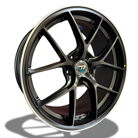 VLF Wheels - VLF10 FlowForm Satin Black Machined Tip 18x8