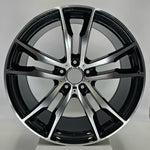 Replica Wheels - 6707 Gloss Black Machined Face 20x10