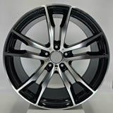 Replica Wheels - 6707 Gloss Black Machined Face 20x10