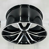 Replica Wheels - 6707 Gloss Black Machined Face 20x10