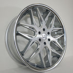 Luxxx Wheels - LE14 Brushed Face Milled Stainless Steel Lip 24x9.5