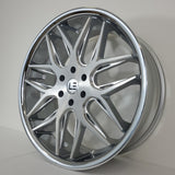 Luxxx Wheels - LE14 Brushed Face Milled Stainless Steel Lip 24x9.5