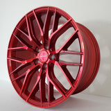 Inovit Wheels - Blitz Candy Red Machined Face 19x9.5