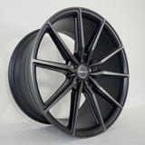 Inovit Wheels - Frixion5 Black Machined Face Dark Tint 20x8.5
