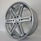 Luxxx Wheels - LE12 Brushed Face Milled Stainless Steel Lip 24x9.5