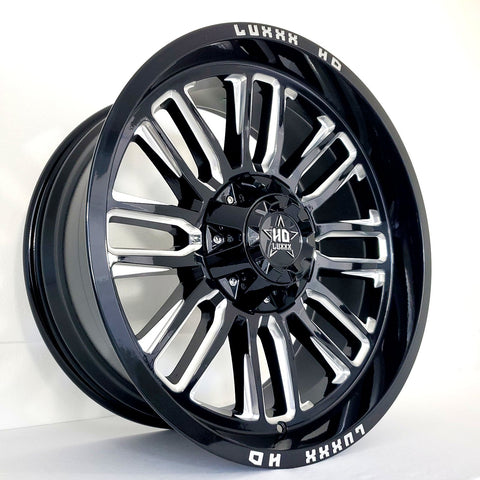 Luxxx Wheels - HD26 Gloss Black Milled 20x9