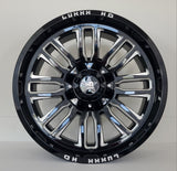 Luxxx Wheels - HD26 Gloss Black Milled 22x10