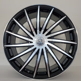 Luxxx Wheels - LUX40 Black Machined Face 20x8.5