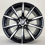 G Line Luxury Wheels - G1026 Gloss Black Machined Face 17x7.5