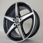 White Diamond Luxury Wheels - W244 Black Machined Face 17x7.5