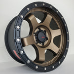DX4 Wheels - Nitro Matte Bronze Black Lip 17x8.5