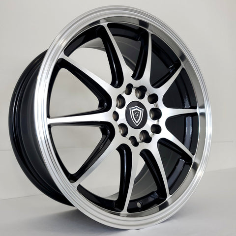 G Line Luxury Wheels - G1068 Gloss Black Machined Face 16x7