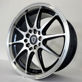 G Line Luxury Wheels - G1068 Gloss Black Machined Face 16x7
