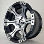 Scale 4X4 Wheels - S333 Black Machined Face 15x8