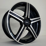 Voxx Wheels - Como Gloss Black Machined Face 16x7